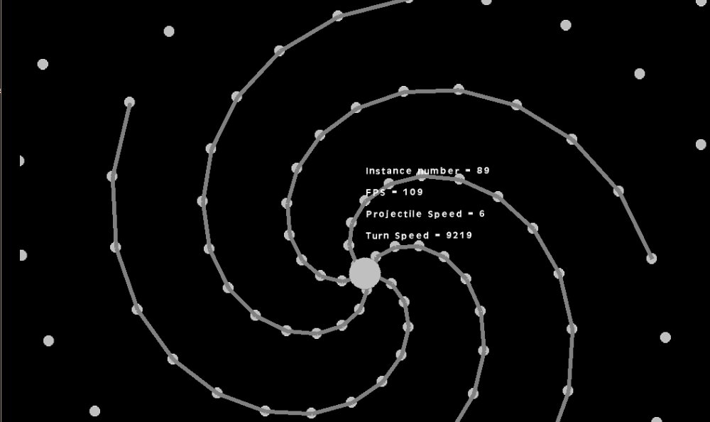 LewisBergin's tweet photo. Random things i make.... in like 2 hours just because i felt like it aha, bullet hell thingy. #gamedev #indiedev https://t.co/d98Pg9gbFr