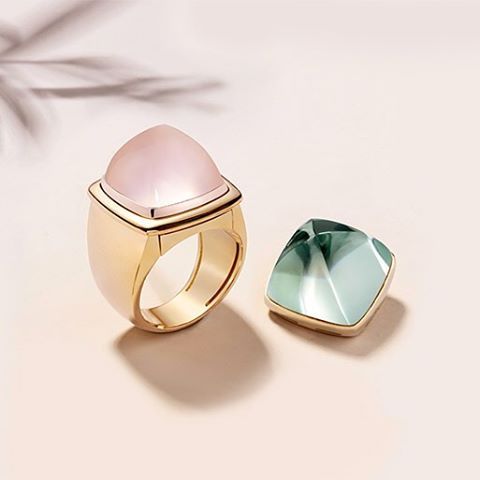 delicious geometric cabochon rings by <a href="/FREDjewelry/">FRED Paris</a> #jewellery #rings #fashion silver-dust.com/2016/05/17/pai…