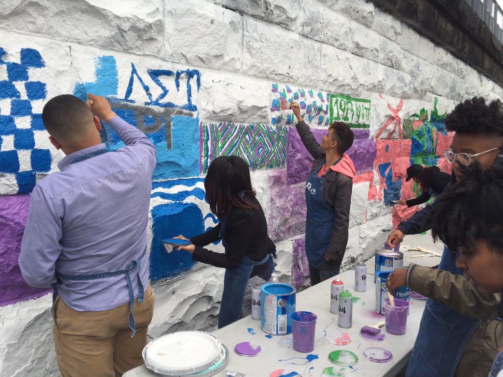 Rain or shine, we're here helping create the East Coast's longest mural!