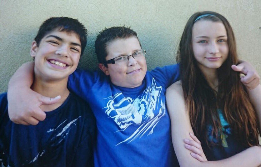 cassidyswin's tweet photo. grade 6 to grade 12 prom, did we grow up or glow up? https://t.co/Pj2QM43fQN