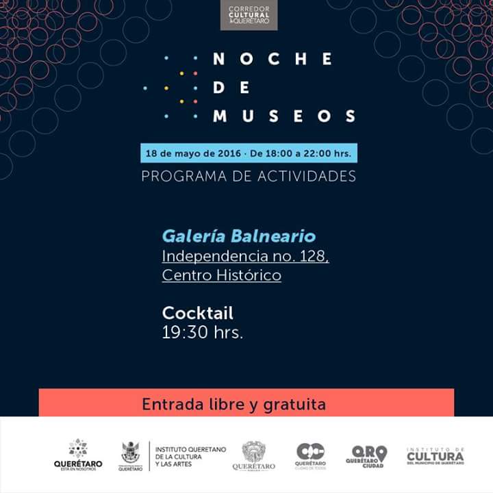 qromunicipio's tweet image. Asiste mañana miércoles a la Noche de Museos, de 18:00 hrs a 22:00 hrs. Conoce las diferentes actividades.