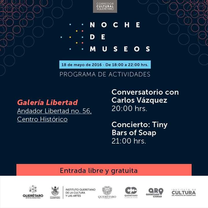 qromunicipio's tweet image. Asiste mañana miércoles a la Noche de Museos, de 18:00 hrs a 22:00 hrs. Conoce las diferentes actividades.