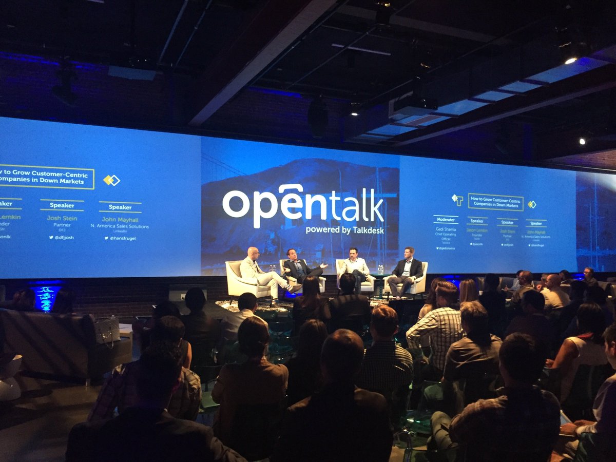 kaanersun's tweet photo. Customer-centricity is one of the topics du jour at #opentalk2016 with @jasonlk @dfjjosh @hansfrugel @gadishamia https://t.co/9OziC2oRnK