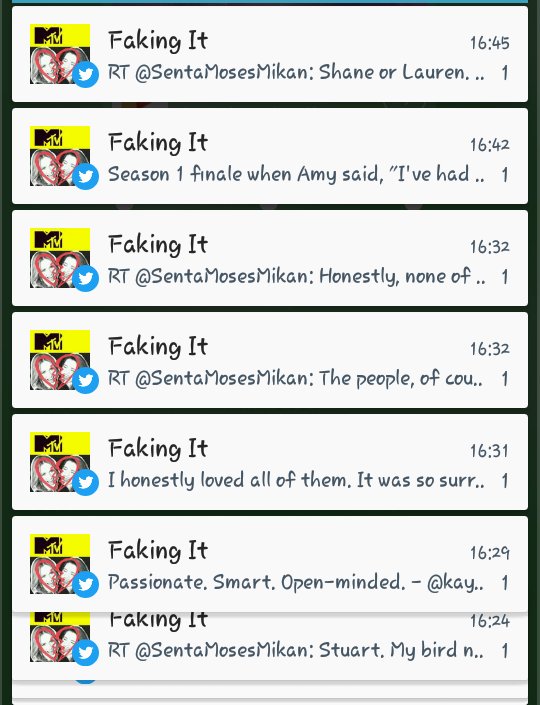 Analeja96's tweet photo. I will miss both this and all of you. #ThankYouFakingIt  I love them. https://t.co/3ZtV8faeWQ