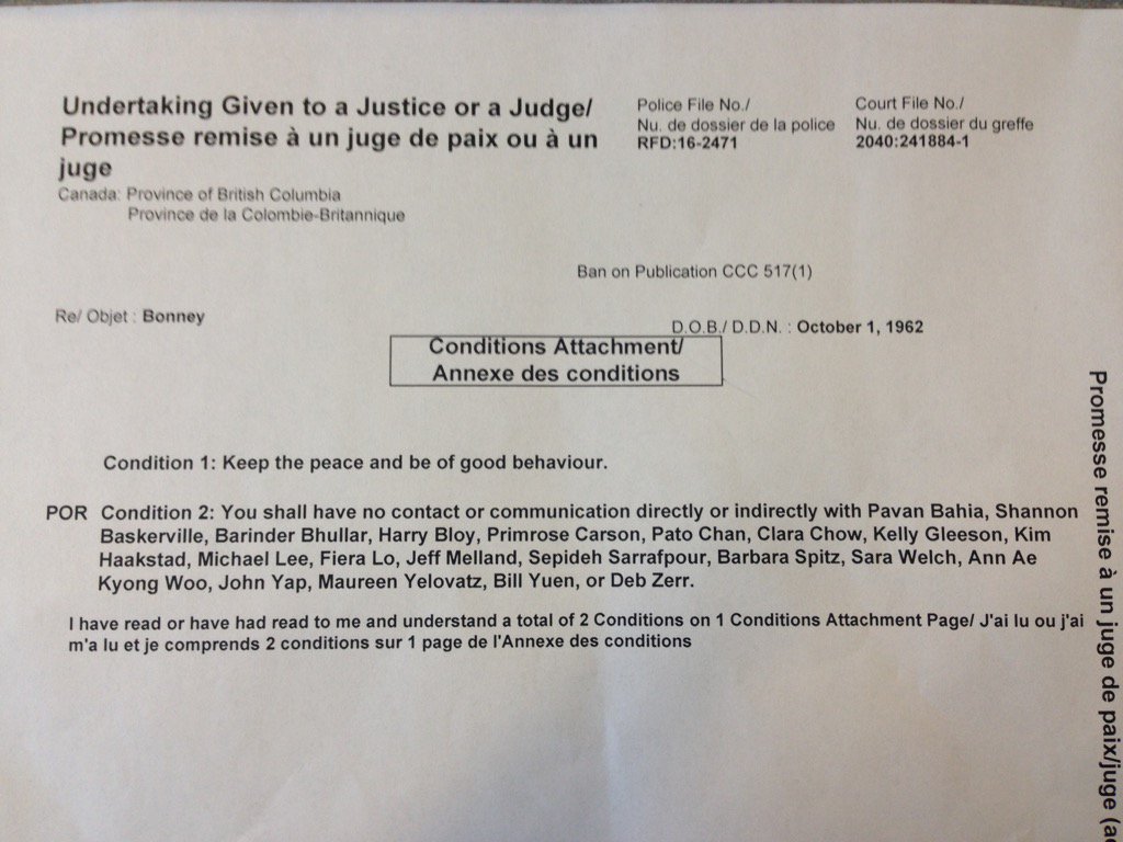Cassidy Olivier List Of Ppl Brian Bonney Is To Have No Contact With As Part Of Conditions Attached To Breach Of Trust Charge poli
