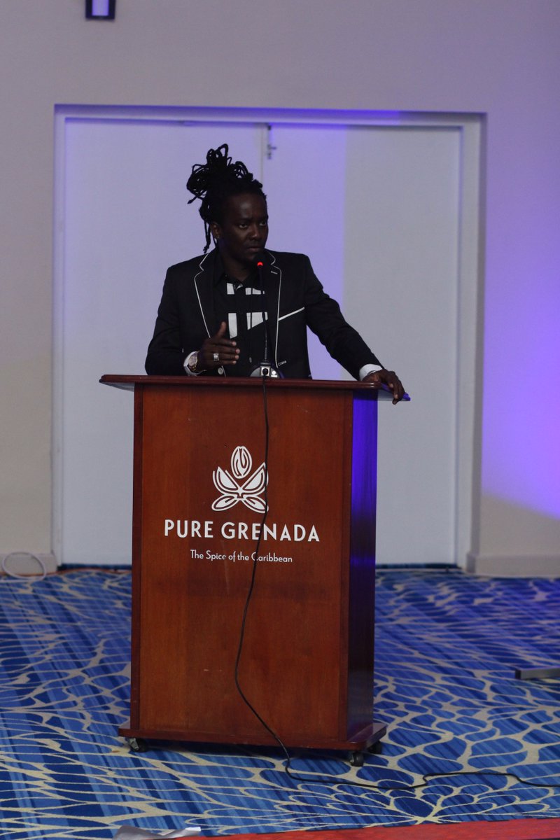 TheBlueNetwrk's tweet photo. Holice Mapp aka Mr Killa pitches to the #sharktank for a proposal for the development of #grenada’s music industry https://t.co/pIqTLaPnkg