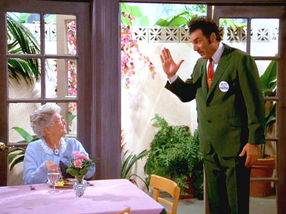 "A vote for me is a vote for Kramer!" #MyCampaignSloganWouldBe #Seinfeld https://t.co/BTiIj86df7
