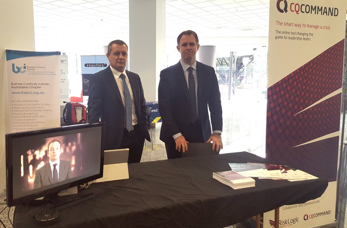 BradLaw3's tweet photo. Free #cqcommand worth $15000 this lunch? We're at AsteronCentre @Wellington_NZ ready to chat now @RiskLogicANZ #BCAW https://t.co/LJrFhO5N55
