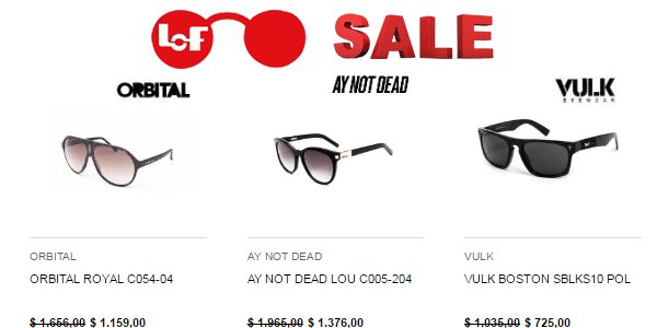 OpticaLOF's tweet photo. Aprovecha estos increíbles #descuentos en #anteojos Orbital, Vulk y Ay Not Dead! #LOFSALE https://t.co/hcVPbrr7k9 https://t.co/DnYcGpoGi9