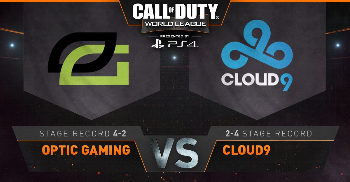 CODLeague's tweet photo. Getting set for our next match of the night, @OpTicGaming vs @Cloud9!

https://t.co/NKHQSgV6Gh https://t.co/bAB9QOrgYV