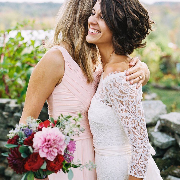 CasablancaBrida's tweet photo. #CasablancaBride Heather wore #Style2169 for her Pennsylvania farmhouse wedding. How sweet is this shot of her and … https://t.co/z7oRiOv23l