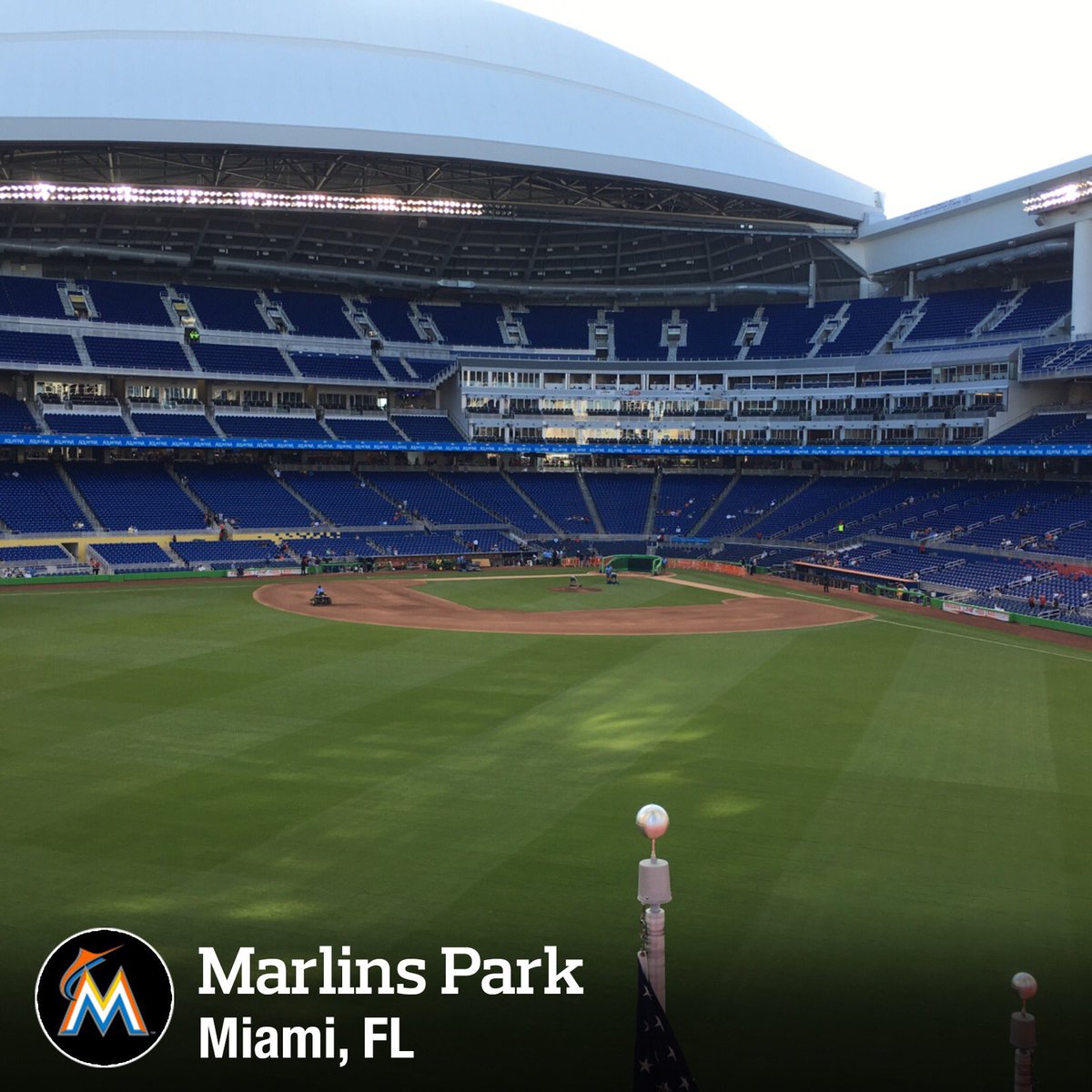 DavidRae5360's tweet photo. @FOXMarlins always love coming to @MarlinsPark to watch my favorite team @Marlins #MondayGuys #LatinAmericanGrill https://t.co/UrXRhFfrL4