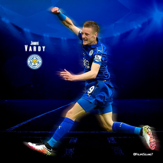 FelipeSolano7's tweet image. Jamie Vardy #FSDesign