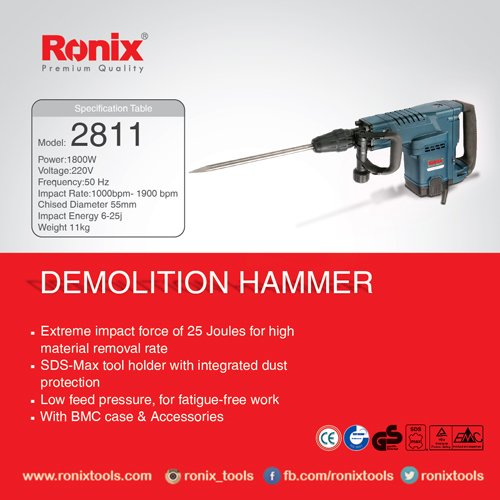 ronixtools's tweet photo. DEMOLITION HAMMER – 2811
https://t.co/c3NQkiEpzd
 #Fairs #aftersaleservice #ronix #ronixtools #ronixgroup #Wrenches https://t.co/S554WeLM4E