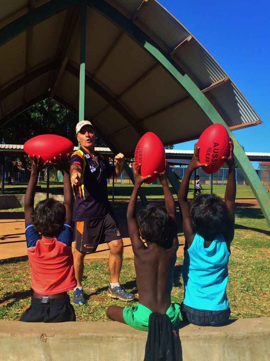 OLSHTCC's tweet image. @OLSHTCC fun fact: Our students are massive footy fanatics!  #Wadeye #NT #Australia @AFL @AFLFootyShow