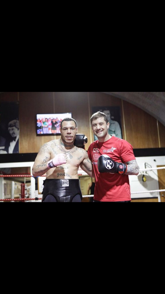 thetrain81's tweet photo. All the best sat night @ricksterko   mybig bro @slicknr will be keeping me posted#MakingHistory bring it home champ https://t.co/8BLtPcScwa