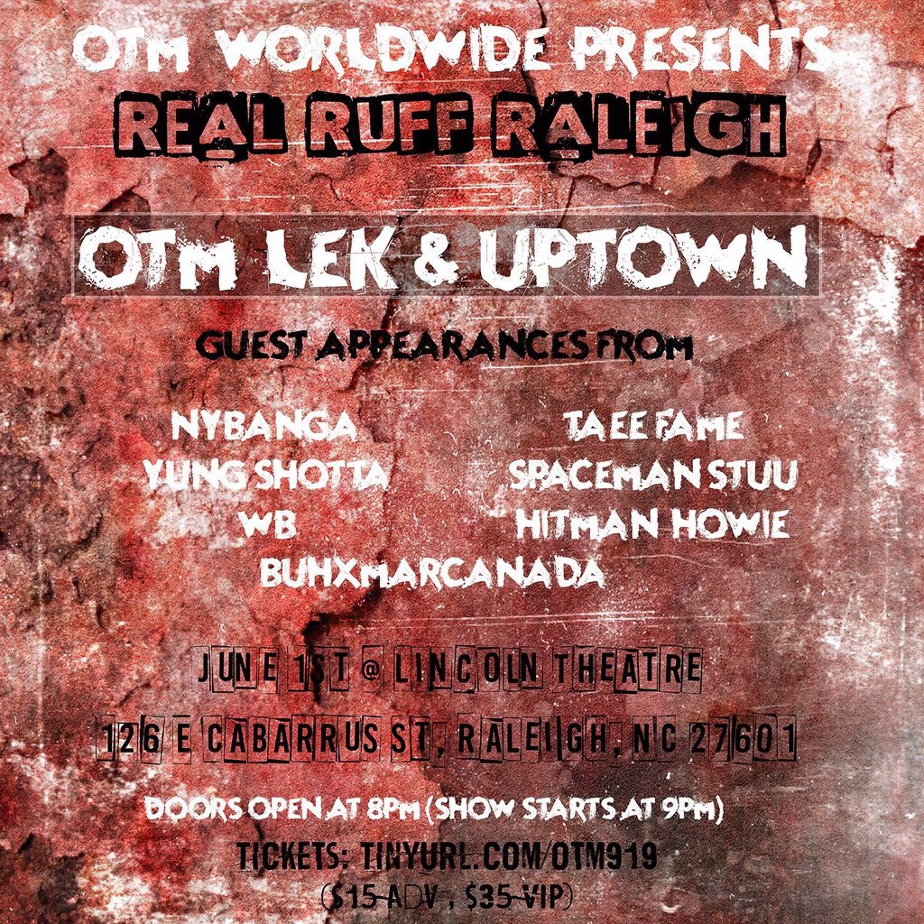 BUHxMarCanada's tweet photo. JUNE 1ST LINCOLN THEATRE @OTM_WorldWide PRESENTS
"REAL RUFF RALEIGH" GET YOUR TICKETS🔥☠ https://t.co/GDlHEIOZXj https://t.co/0Aa52sbEFv