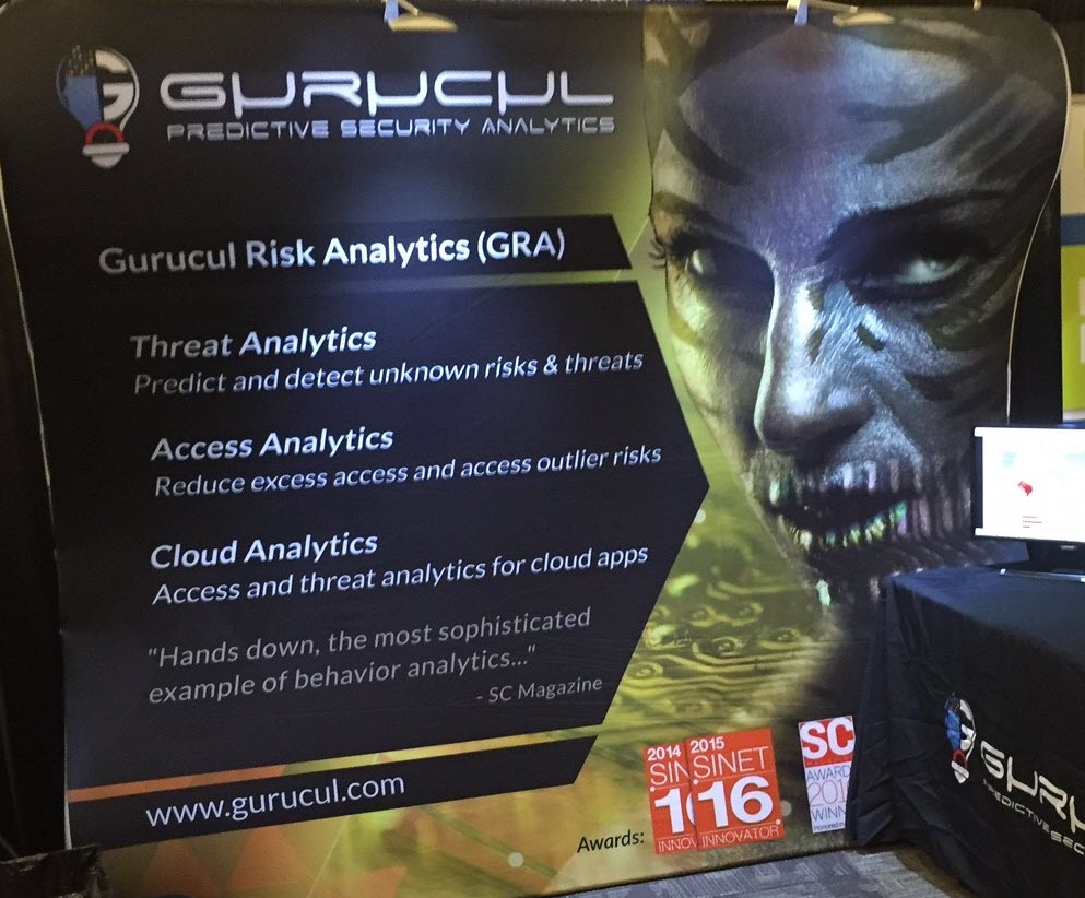 Gurucul's tweet image. Visit @Gurucul at @Secure360! Booth #909 #UserBehaviorAnalytics #UBA #cybersecurity #Sec360 bit.ly/1AxI4OM