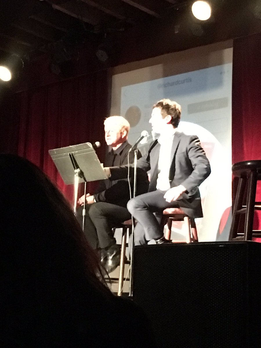 samimain's tweet photo. Richard Curtis is very kindly on stage after someone else talked about knit dicks. #listlive https://t.co/sWq48SqwY9