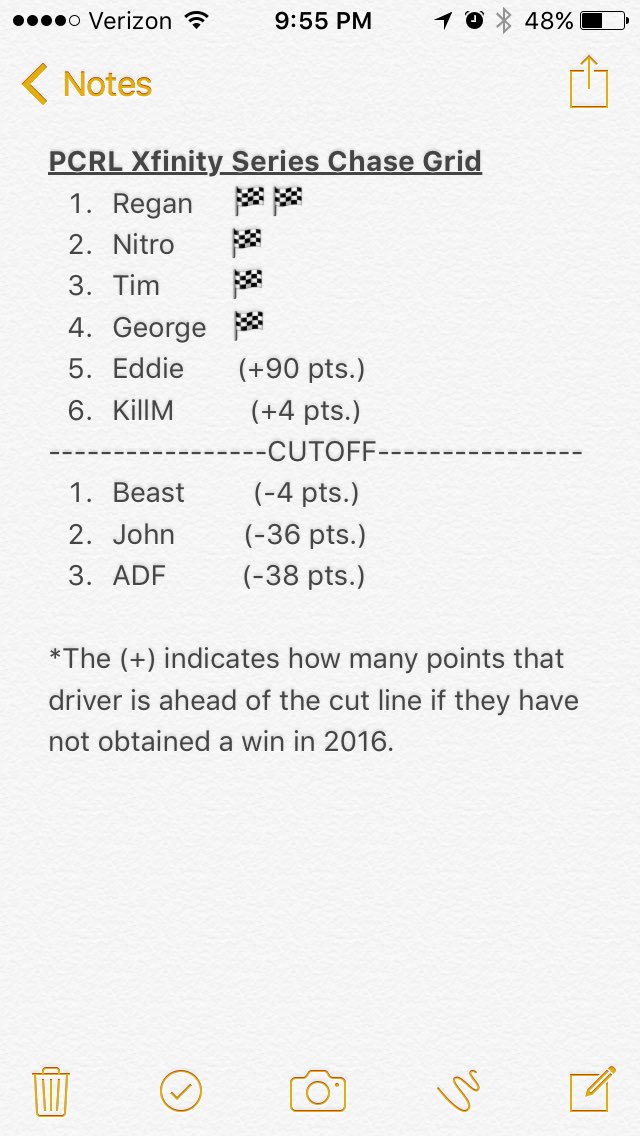 PCRL Xfinity Series tweet media