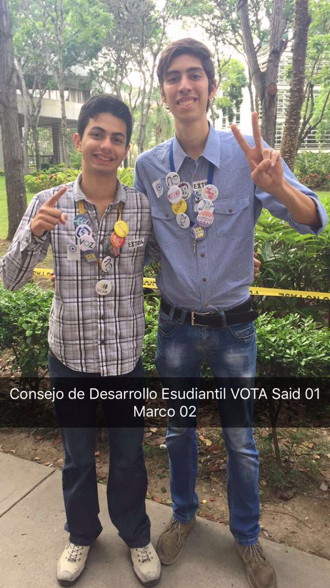 srahalh's tweet photo. ¡Recuerda 01 @srahalh y 02 @RomeroCMarco para el Consejo General de Desarrollo Estudiantil! #VamosConTodos https://t.co/Pi5UKGC8LJ