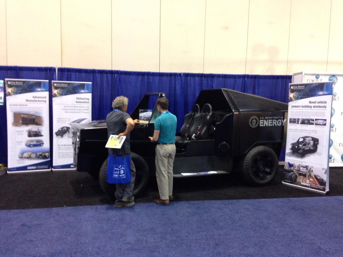 TruDesignLLC's tweet photo. Awesome representation from #Winning partners! @RAPID_Event @ORNLMDF @BAAM_CINCINNATI #RAPID2016 https://t.co/4qSh87nY6f
