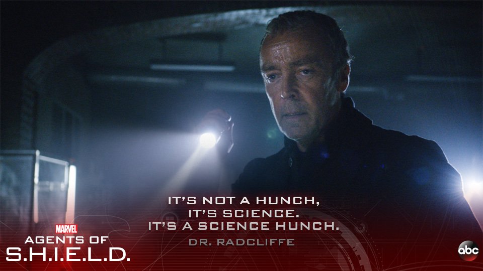 AgentsofSHIELD's tweet photo. Here's to the #ScienceHunch! #AgentsofSHIELD https://t.co/cIUpNwUcxB