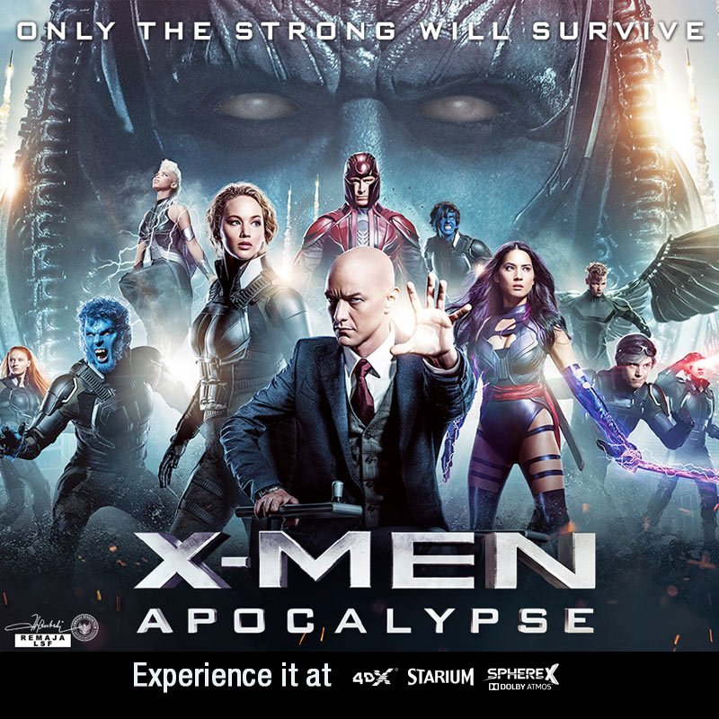 Experience X-MEN: APOCALYPSE in Sphere X with Dolby Atmos &amp; Barco Flagship Laser Projection at @GrandIndo
