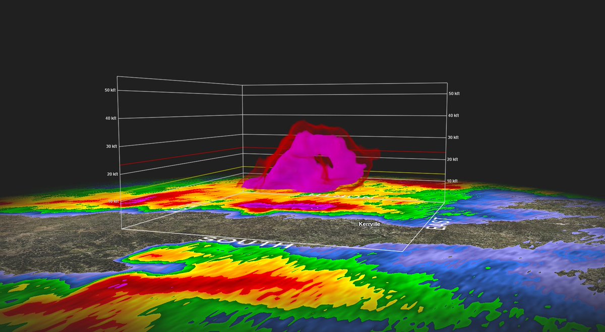 jag731's tweet photo. Kerrville &amp; surrounding areas.. under the #hailcore gun.  2.81" size hail #radarindicated. https://t.co/D3PPkbsbOk