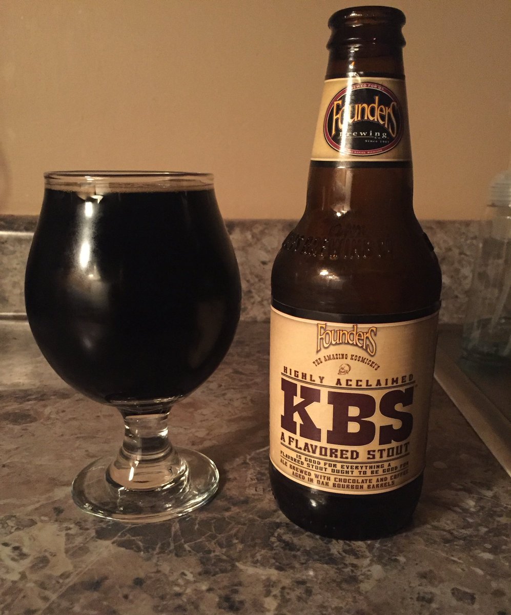 eloane27's tweet photo. Enjoying a @foundersbrewing #kbs with @msmarymmotta as my b-day beer of choice. #brewedforbirthdays https://t.co/klUYLRafsV