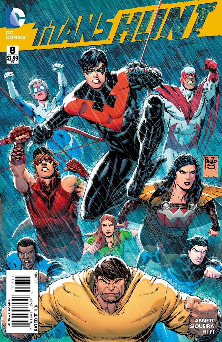 DCOfficial's tweet photo. A very pregnant woman who can shoot energy blasts appears in this preview of TITANS HUNT #8: https://t.co/0RrRDBVdl9 https://t.co/B6o407mXVq
