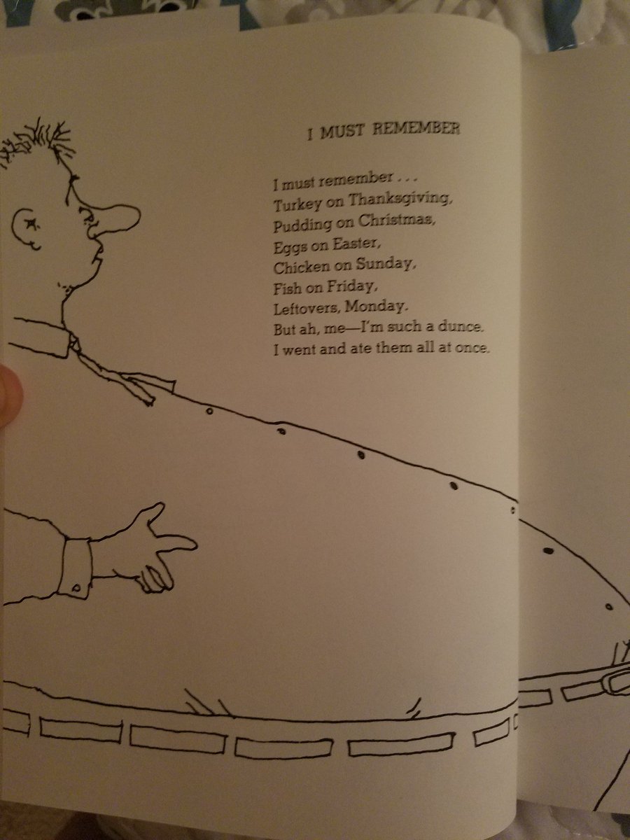 KamikazeComedy's tweet photo. #ImustRemember a #Poem by #ShelSilverstein from "Where the Sidewalk Ends" Book. https://t.co/HC2eBT8wdi