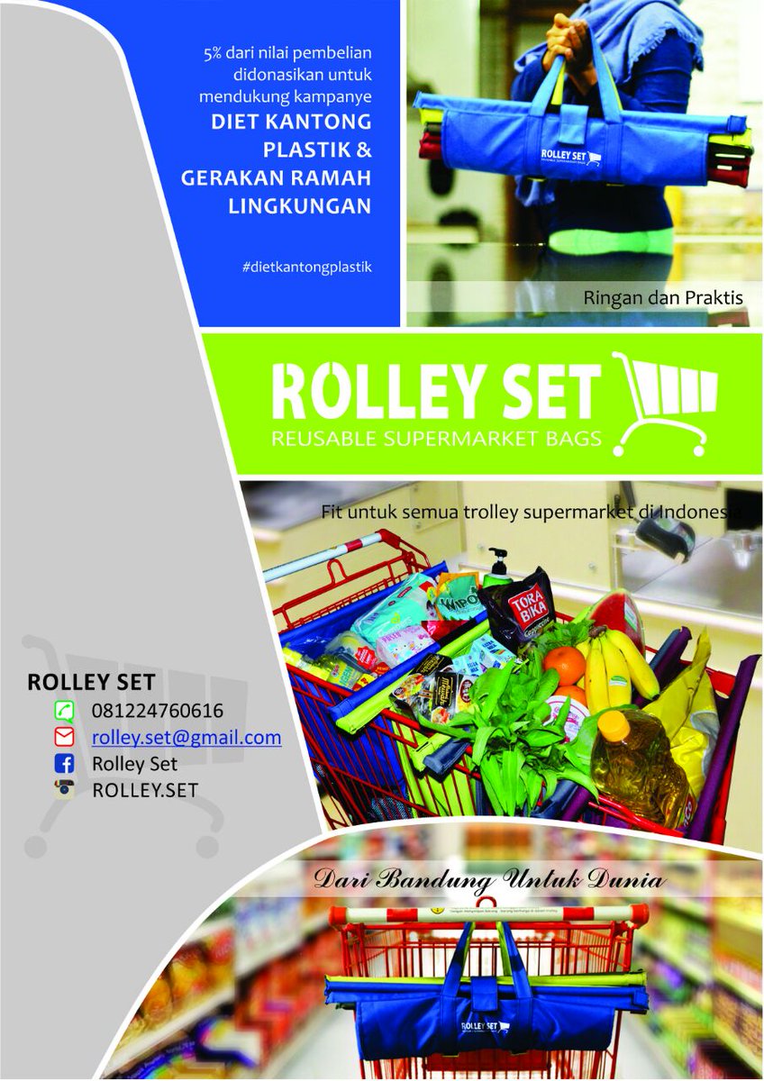 plasticdietid's tweet photo. Masih konsisten u/ mengurangi kantong plastik kan #sobatDKP? Lengkapi reusable bag kalian dgn membeli #RolleySet ini https://t.co/tTjEKo7luT
