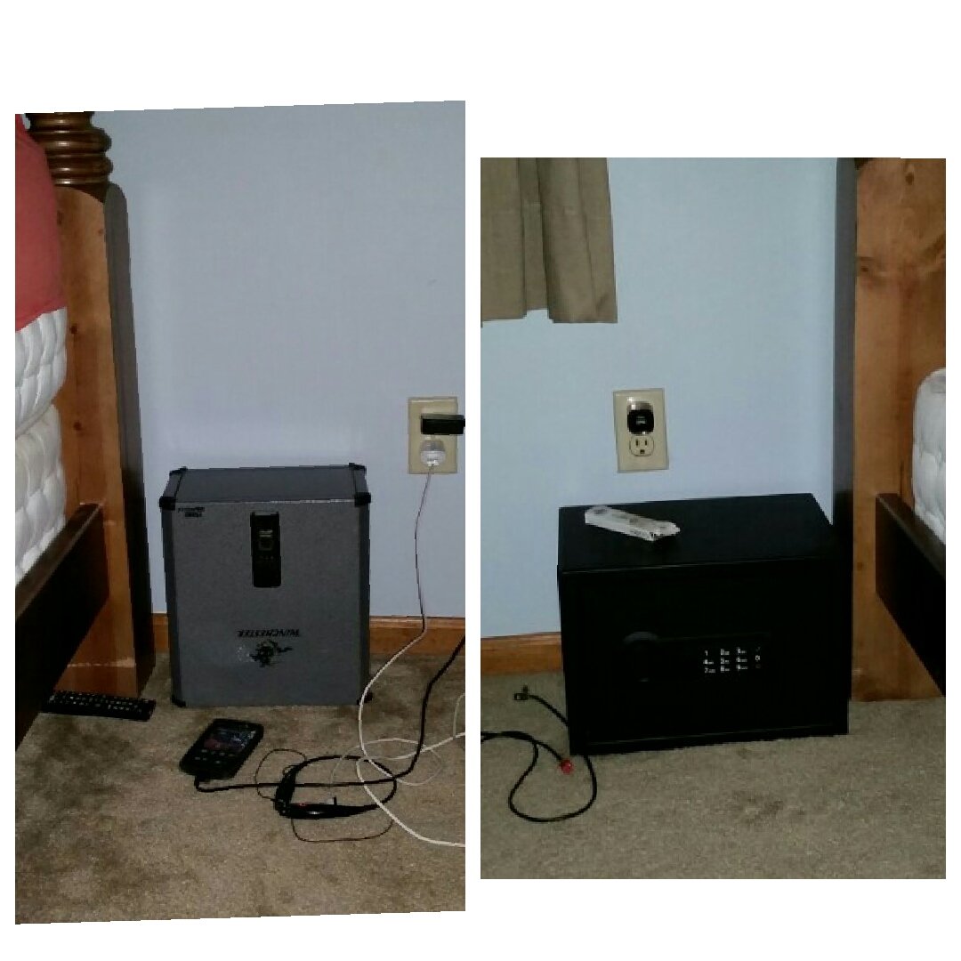 p1stakem's tweet photo. When you both have gun safes for night stands 😍💓💪👍👊 #truelove #protectedbysmithandwesson https://t.co/KEzEABcIrw