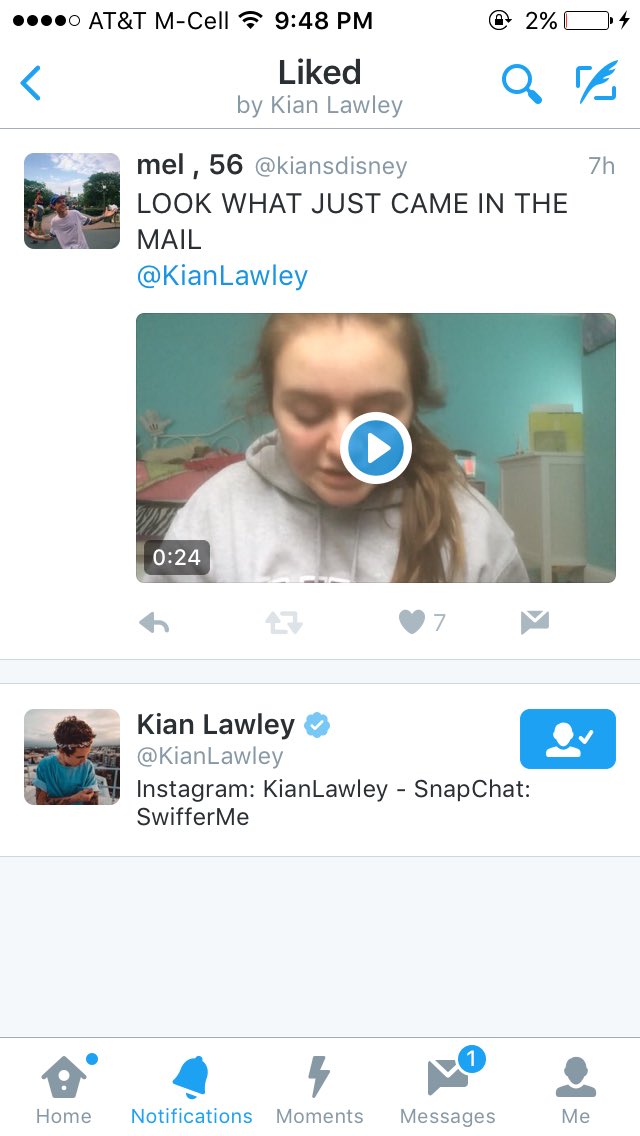 kiansdisney's tweet photo. i no joke retweeted this 2 hours before he liked my tweet and dmed me https://t.co/b7kzyZOZTo