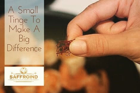 Saffroind's tweet photo. A small tinge of #saffron &amp; make your dish #TASTY. #Buyonline: https://t.co/ZMbz1G1A6r #kesar #cookingtips #ChefTip https://t.co/OKyVI2VkMg