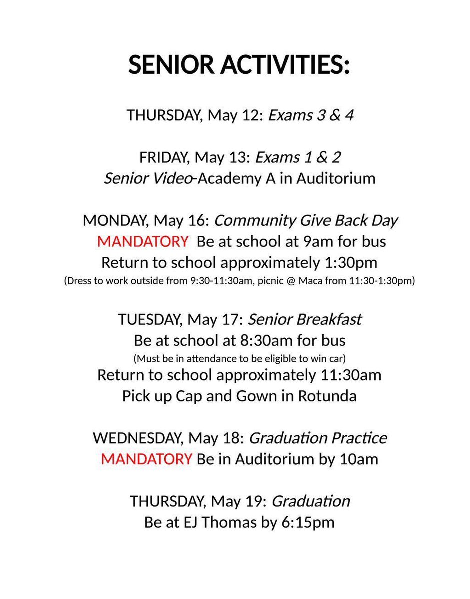 THS Class 2016 tweet media