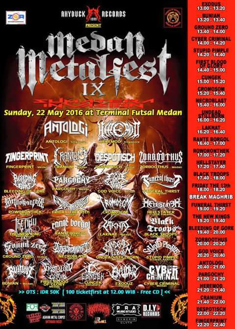 Rundown MEDAN METALFEST IX