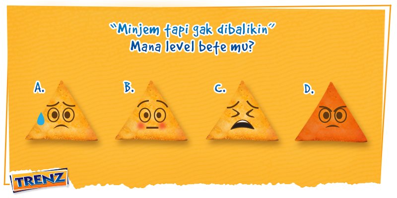 Trenzcrackers's tweet photo. Ini nih kebiasaan temen sekelas, bikin mimin bete n kzl banget! Kalo kamu, ada di level bete nomor berapa? :( https://t.co/wGDfn78Nk5