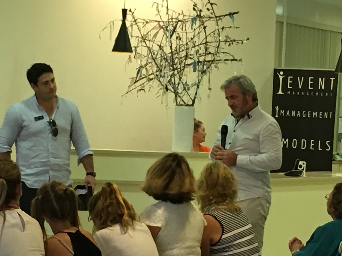 Little Windmills ambassador, Chris Roche and CEO Shaun at the iModels event "Fashions on Sixth Avenue"