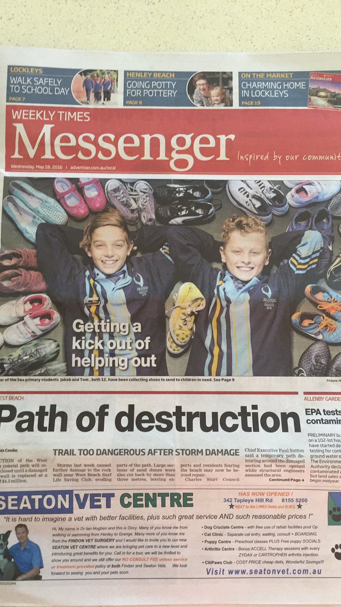 Kickinmyboots's tweet photo. Thanks @messengernews great article!! #footyboots #APYlands #kidsmakingithappen https://t.co/xoNBs3Akhh
