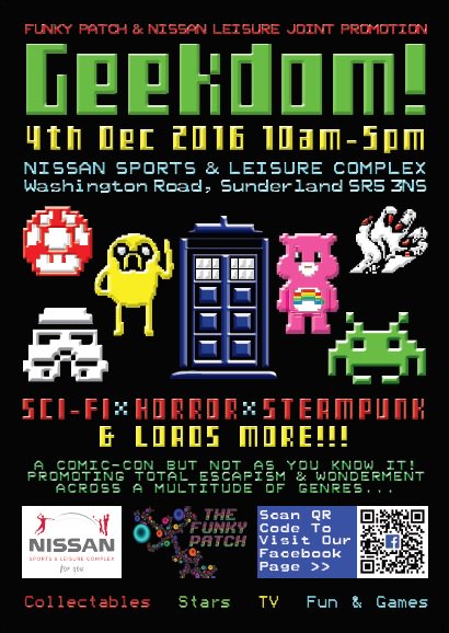 NissanLeisure's tweet image. @thefunkypatch 19 days until GEEKDOM 2016 tickets go on sale!!