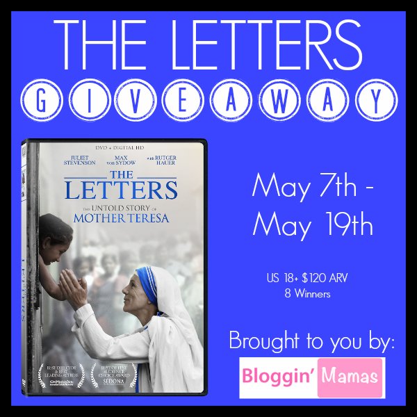 PinkNinjaBlogg's tweet image. #GIVEAWAY WIN 1 of 8 DVDs of THE LETTERS {Mother Teresa}! #TheLettersMovie #ad bit.ly/24Ub9X1