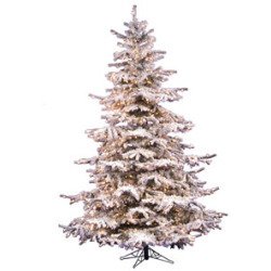 gimson_gloria's tweet image. $194.05 Off Sale #Vickerman Flocked Sierra Fir 7.5-Foot Christmas Tree w/750 Clear Dura-Lit Lights and 1324 Tipshtt…