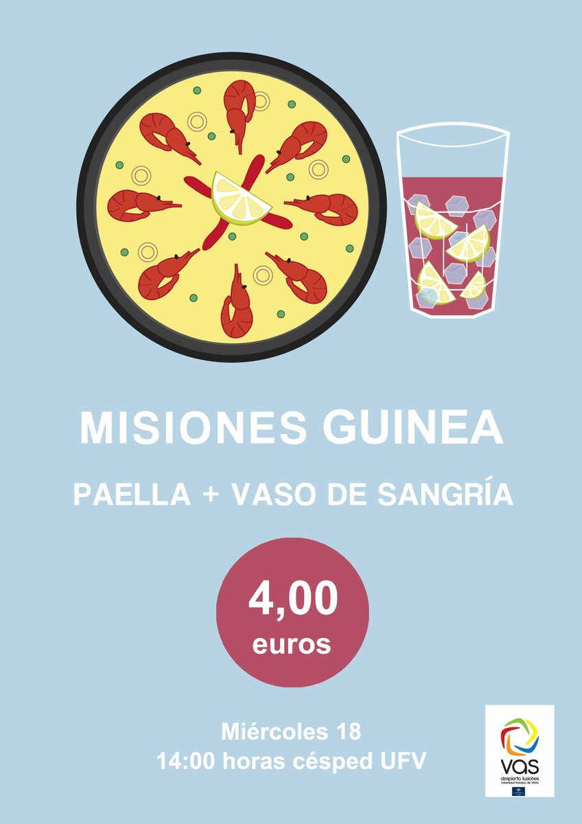 ufvmadrid's tweet photo. Mientras llega la #PaellaEmoji, ¡pásate hoy por la paellada solidaria organizada en nuestro campus por @VASolidario! https://t.co/krgZv7lvfU