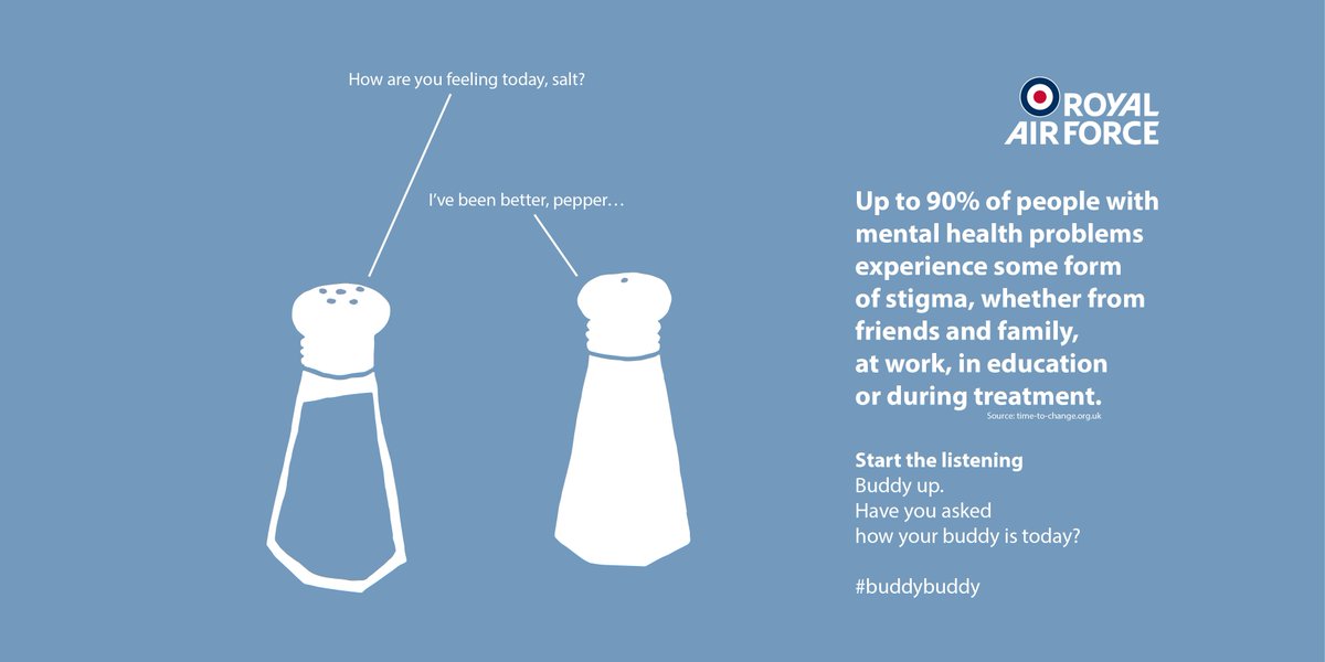 Mental Health is part of life, for everyone. We can #endstigma. How's your buddy? <a href="/TimetoChange/">Time to Change</a> #buddybuddy #MHAW16