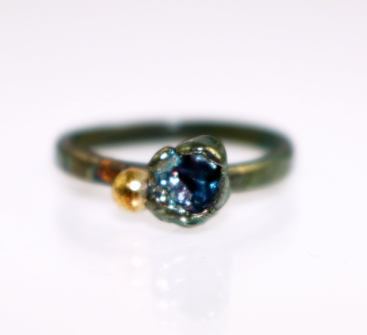 KatBLondon's tweet photo. Enchanted Ring #10 - Oxidized Sterling Silver and 14K Gold One of a Kind Stacking Ring https://t.co/QIFXmTeKCc https://t.co/DeFdn9A1PB