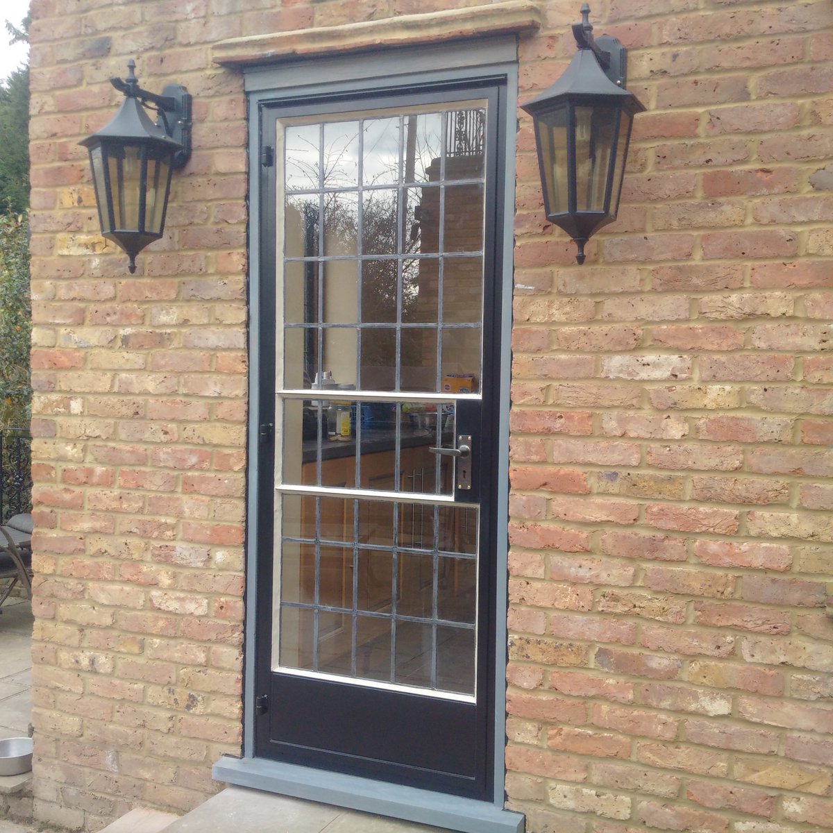 New black crittall doors and oak frames fitted a few weeks ago <a href="/crittallwindows/">Crittall Windows</a>