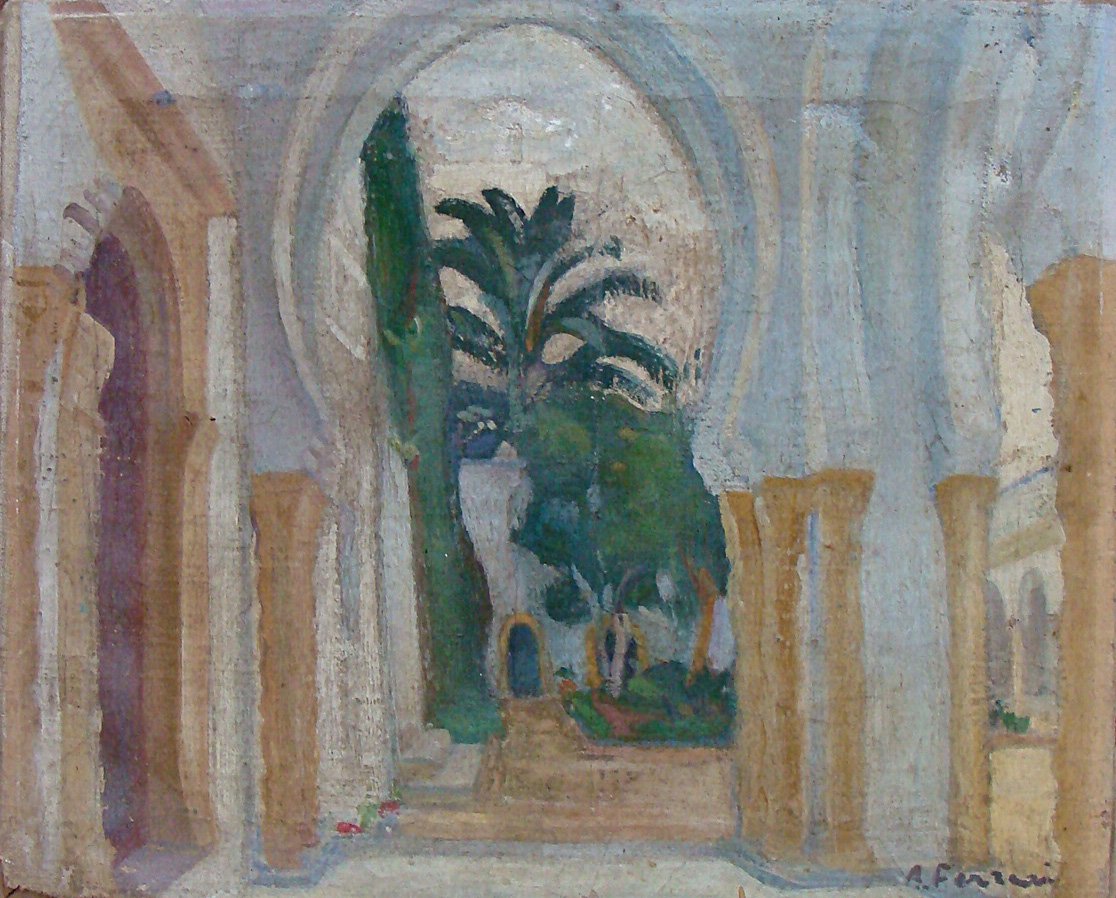 Antoine Ferrari, le dernier des fauvistes.
La villa Abdeltif en Algerie.
Huille sur toile.