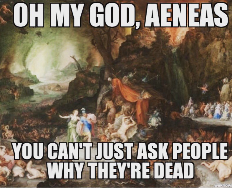 LatymerClassics's tweet image. Aeneas wasn&apos;t known for his tact. #meangirls #Virgil
